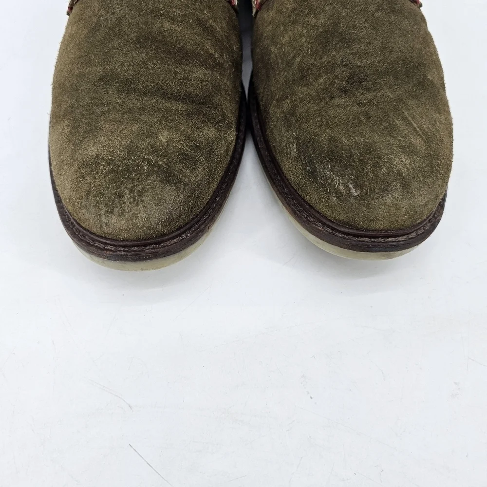 Hush Puppies Olive Green Rohan Rigby Men's Leather Oxford Derbys Size US 9